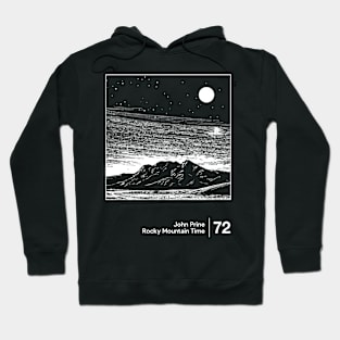 Rocky Mountain Time / Minimal Style Graphic Artwork Hoodie